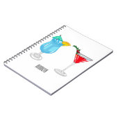 Cocktail cartoon-afbeelding notitieboek (Linkerzijde)