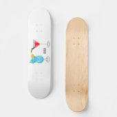 Cocktail cartoon-afbeelding persoonlijk skateboard (Voorkant)