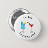 Cocktail cartoon-afbeelding ronde button 5,7 cm (Voorkant /achterkant)