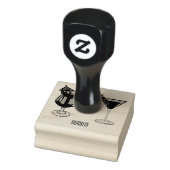 Cocktail cartoon-afbeelding rubberstempel (Stempel)