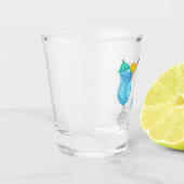 Cocktail cartoon-afbeelding shot glas (Links)
