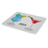 Cocktail cartoon-afbeelding snijplank (Hoek)