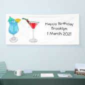 Cocktail cartoon-afbeelding spandoek (Beurs)