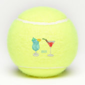 Cocktail cartoon-afbeelding tennisballen (Achterkant)