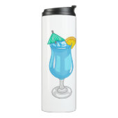 Cocktail cartoon-afbeelding thermosbeker (Gedraaid links)