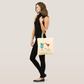 Cocktail cartoon-afbeelding tote bag (Voorkant (model))