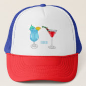 Cocktail cartoon-afbeelding trucker pet (Voorkant)