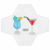 Cocktail cartoon-afbeelding voetbal (Enkel)