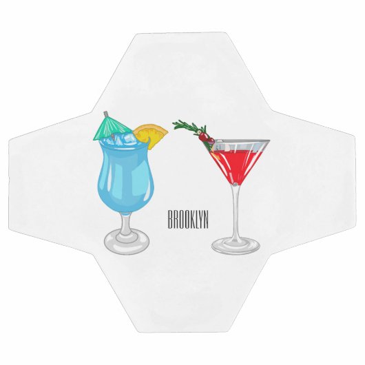 Cocktail cartoon-afbeelding voetbal (Enkel)