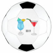 Cocktail cartoon-afbeelding voetbal (Voorkant)