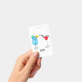 Cocktail cartoon illustratie  badge (Handheld)