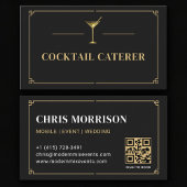 Cocktail Caterer QR Code Professional Visitekaartje