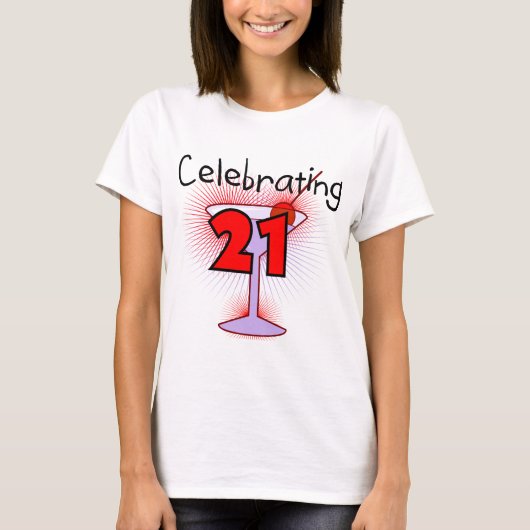 Cocktail Celebrating 21 T-shirts en cadeautjes (Voorkant)