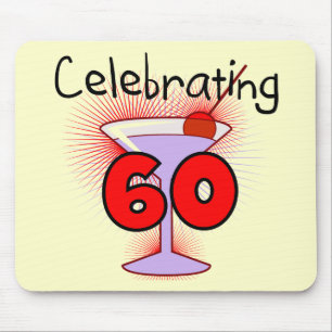 Cocktail Celebrating 60 Tshirts en cadeaus Muismat