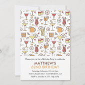 Cocktail Champagne 62ste verjaardag Kaart (Voorkant)