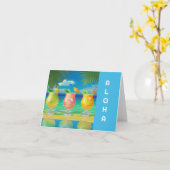 Cocktail Cheer Blue Kaart (Gele Bloem)