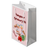 Cocktail Cheer Hibiscus Bloem Palm Bladeren Klein Cadeauzakje (Voorkant Gekanteld)