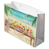 Cocktail Christmas Party for Hippo lovers  Groot Cadeauzakje (Achterkant Gekanteld)