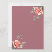 Cocktail Citroen Bloemen Lijst Rozen Pensioen Kaart (Achterkant)