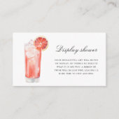 Cocktail Citrus - Display shower  Informatiekaartje (Voorkant)