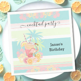 Cocktail Citrus Zomer Zwembad Party Strand Tropisc Servet