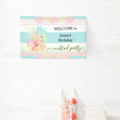 Cocktail Citrus Zomer Zwembad Party Strand Tropisc Spandoek (Insitu)