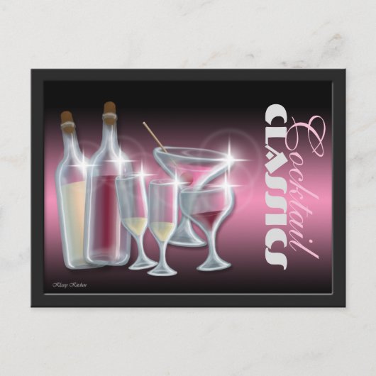 Cocktail Classics Recipe Cards Briefkaart (Voorkant)