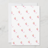 Cocktail Confetti Roze Bruidsdouche Uitnodiging (Achterkant)