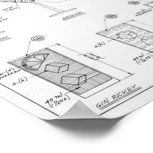 Cocktail Construction Chart Poster (Hoek)