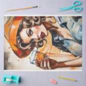 Cocktail Cuties - ouderwetse schoonheid Decoupage Tissuepapier (Craft)