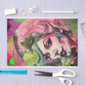 Cocktail Cuties - Roze Mojito Graffiti Decoupage Tissuepapier (Craft)