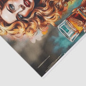 Cocktail Cuties - Whiskey Vrouw Decoupage Tissuepapier (Detail)