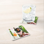 Cocktail Dachshund Drink Coasters Kartonnen Onderzetters (Insitu)