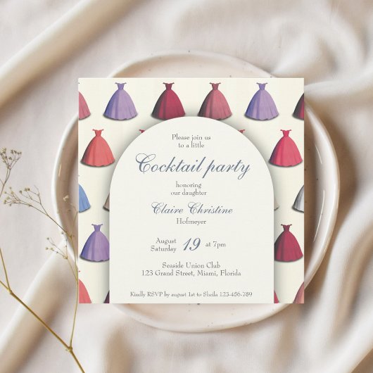 Cocktail debuut Quinceañera feest uitnodiging