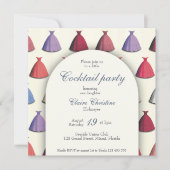 Cocktail debuut Quinceañera feest uitnodiging (Voorkant)