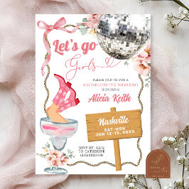 Cocktail Disco Cowgirl Rodeo Bachelorette Weekend Kaart