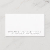 Cocktail drank | Club | Bar Visitekaartje (Achterkant)