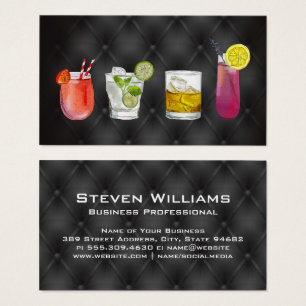 Cocktail drank   Dranken pictogram Visitekaartje