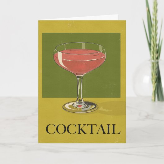 Cocktail drank kaart (Voorkant)