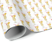 cocktail drank op wit cadeaupapier (Rol Hoek)