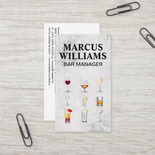 Cocktail Dranken Visitekaartje