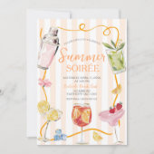 Cocktail Drankjes Zomer Soiree Uitnodiging (Voorkant)