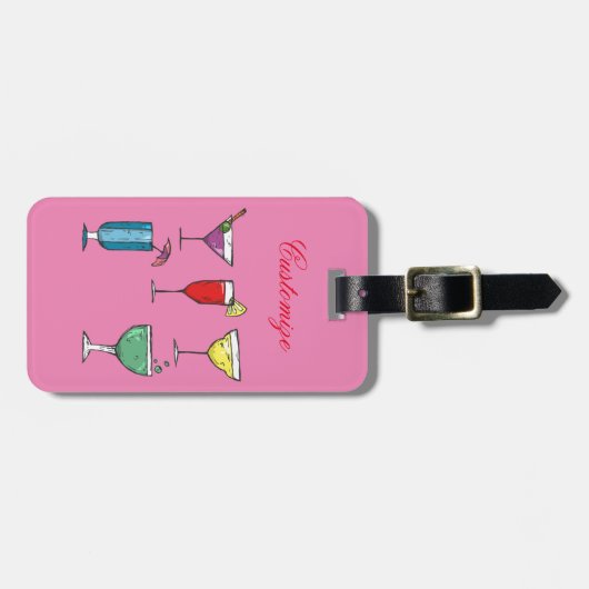 Cocktail Drink Assortment Thunder_Cove Bagagelabel (Voorkant horizontaal)