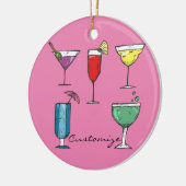 Cocktail Drink Assortment Thunder_Cove Keramisch Ornament (Links)