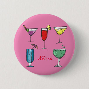 Cocktail Drink Assortment Thunder_Cove Ronde Button 5,7 Cm