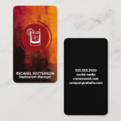 Cocktail Drink | Contemporary  Visitekaartje (Voorkant / Achterkant)