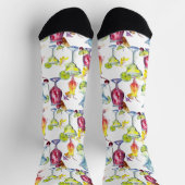 Cocktail Drink Drinken Pattern Margarita Sokken (Top)