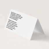 Cocktail Drink Illustration | Lounge Bar Visitekaartje (Achterkant)