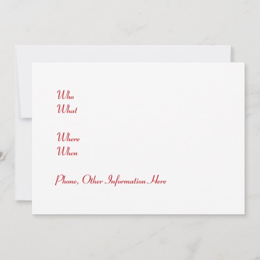 Cocktail-Drink Kaart (Achterkant)