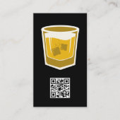 Cocktail Drink Logo/QR Barcode Visitekaartje (Voorkant)
